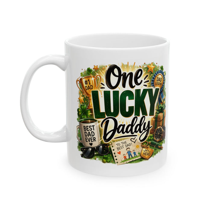 One Lucky Daddy Mug Best Dad Ever Gift Father’s Day Coffee Cup Legend Present