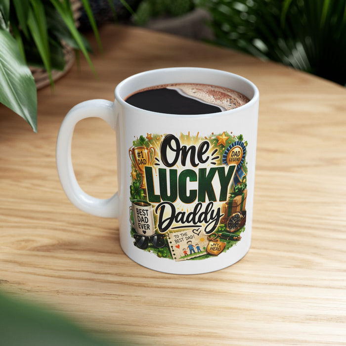 One Lucky Daddy Mug Best Dad Ever Gift Father’s Day Coffee Cup Legend Present