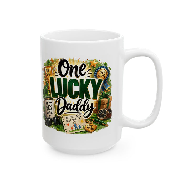 One Lucky Daddy Mug Best Dad Ever Gift Father’s Day Coffee Cup Legend Present