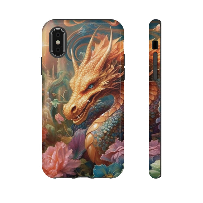 Orange Mystical Dragon Phone Case | Tough Case for iPhone Samsung Google