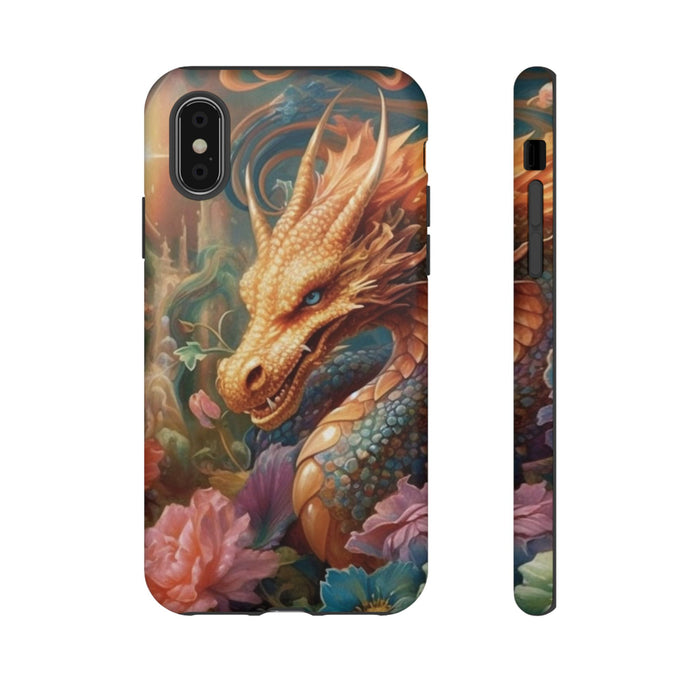 Orange Mystical Dragon Phone Case | Tough Case for iPhone Samsung Google