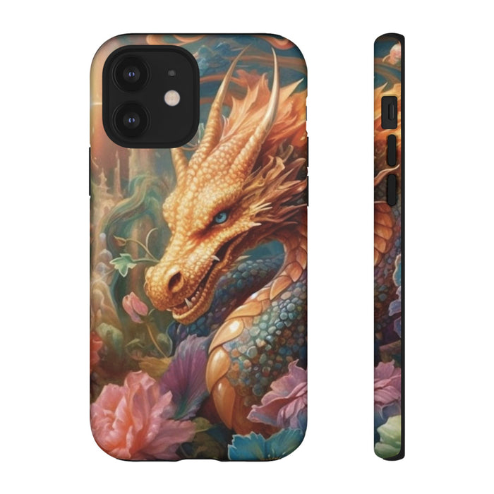 Orange Mystical Dragon Phone Case | Tough Case for iPhone Samsung Google