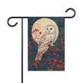 Owl Garden Flag Double Sided Outdoor Yard Decor Night Moon Art House Banner