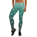 Peacock Feather Leggings for Yoga and Everyday Wear
