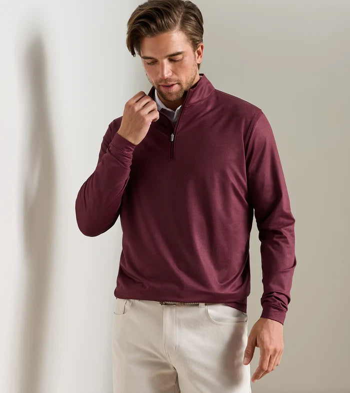 Perth Herringbone Performance Quarter-Zip
