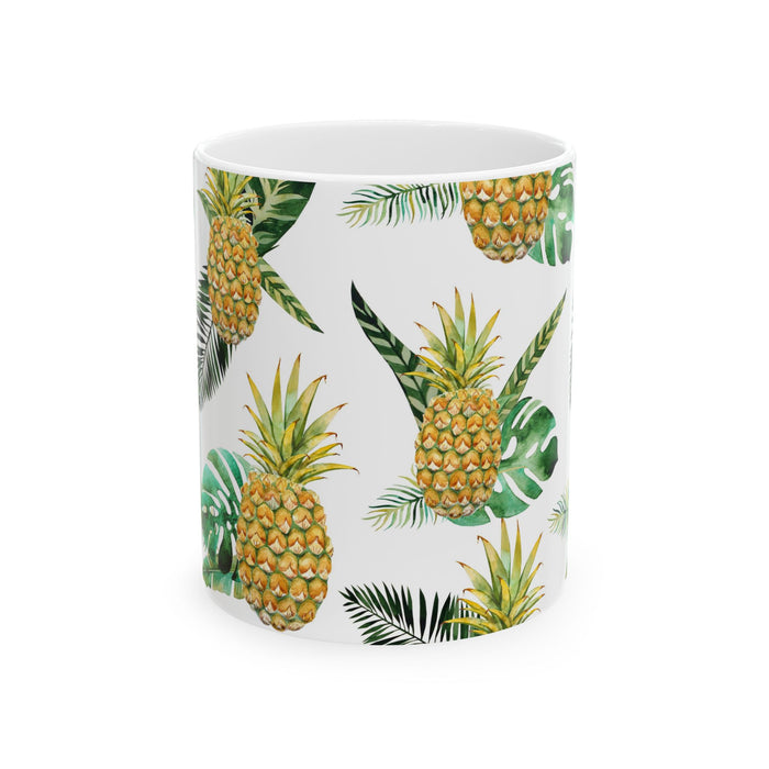 Pineapple Coffee Mug – Tropical Fruit Ceramic Cup 11oz/15oz Dishwasher Safe