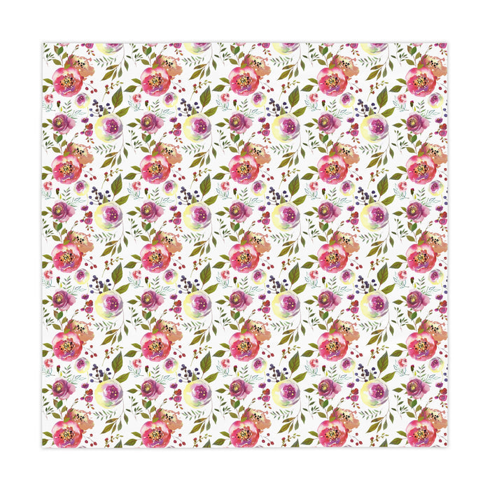Pink Roses Flower Pattern Tablecloth  Décor