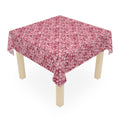 Pink White Snowflake Pattern Tablecloth  Décor Holiday
