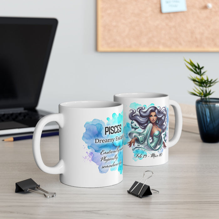Pisces Zodiac Mug – Funny Astrology Coffee Cup, Pisces Gift, Horoscope Birthday