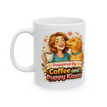 Powered by Coffee & Puppy Kisses Mug  Dog Lover Gift  Cute Pet Owner Cup