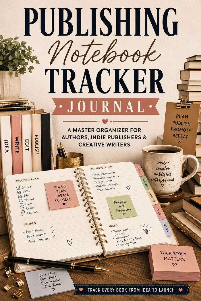 Publishing Notebook Tracker Journal | Master Organizer for Authors, Indie Publishers & Creative Writers