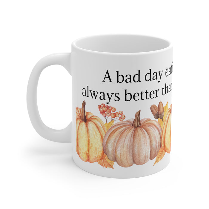Pumpkin Pie Coffee Mug 2-Sizes 11oz/15oz Dishwasher Microwave Safe
