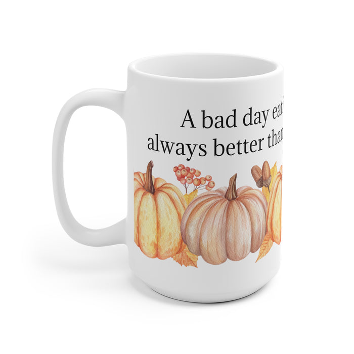 Pumpkin Pie Coffee Mug 2-Sizes 11oz/15oz Dishwasher Microwave Safe