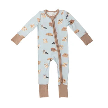 Puppy 2-Way Zipper Romper