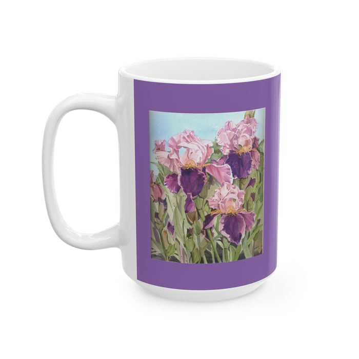 Purple Iris Coffee Mug