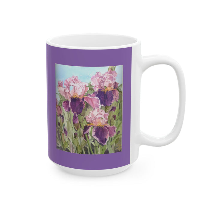 Purple Iris Coffee Mug