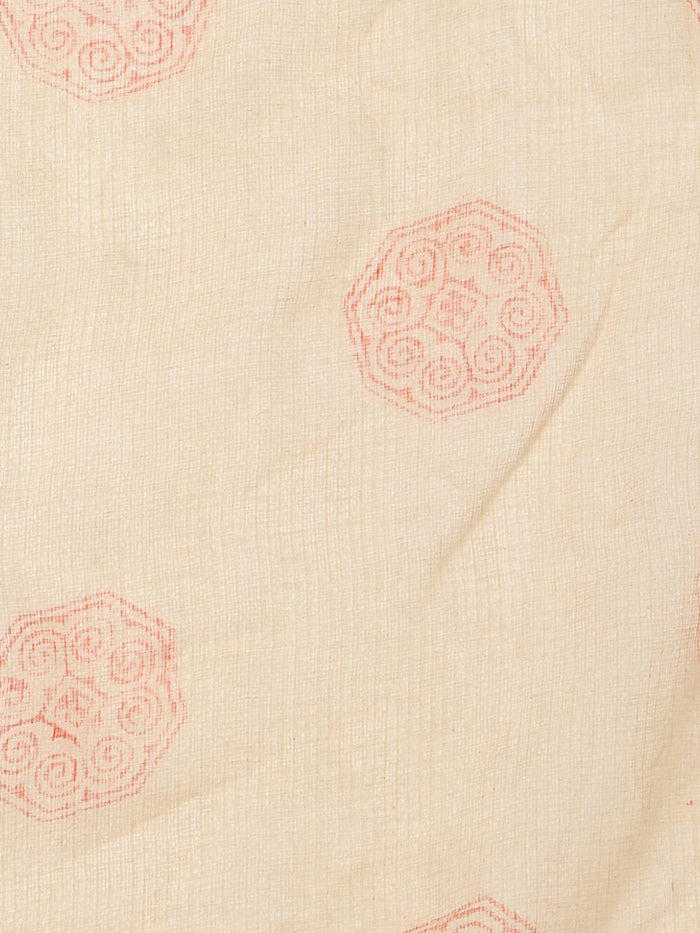 Indiehaat | Kota Doria Hand Block Print Multicolor Saree