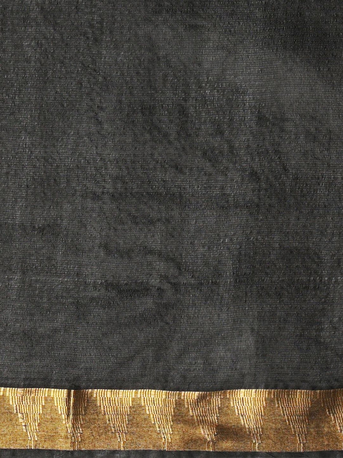 Indiehaat | Hand Dyed Kota Silk Saree Black