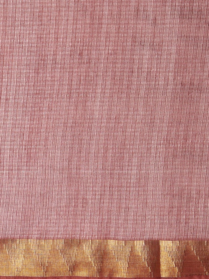 Indiehaat | Hand Dyed Kota Silk Saree Brown