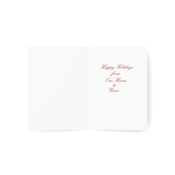 Handmade Christmas cards with red bows