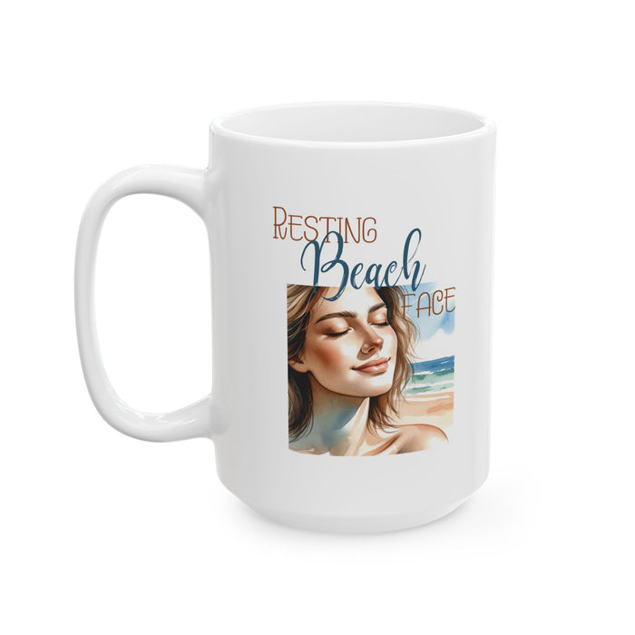 Resting Beach Face Coffee Mug