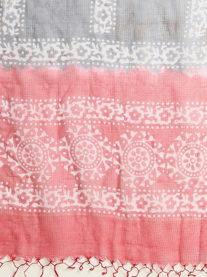 Indiehaat | Kota Doria Hand Wax Batik Suit Red
