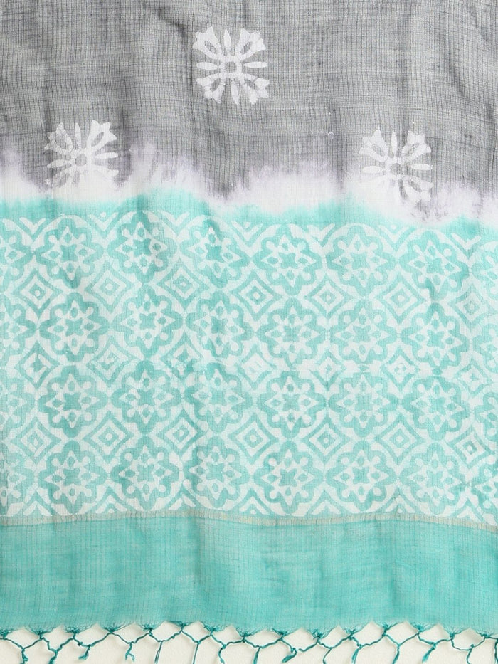Indiehaat | Kota Doria Hand Wax Batik Suit Green
