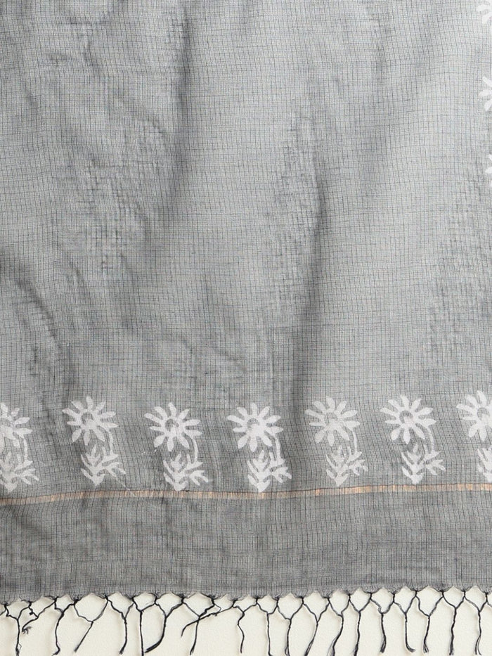 Indiehaat | Kota Doria Hand Wax Batik Suit Black