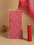 Indiehaat | Kota Doria Hand Wax Batik Suit Red