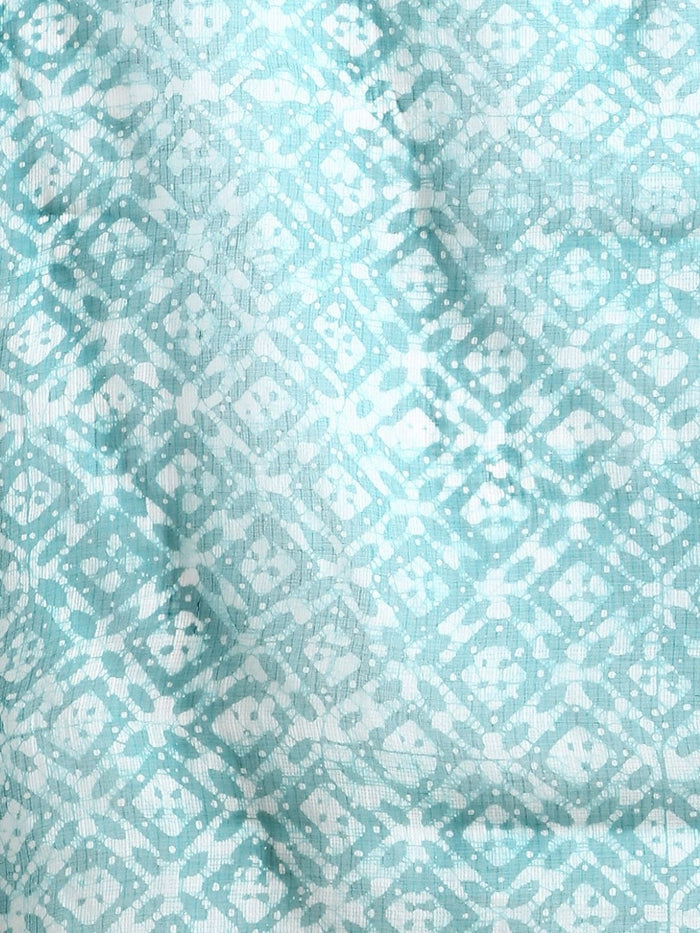 Indiehaat | Kota Doria Hand Wax Batik Suit Green