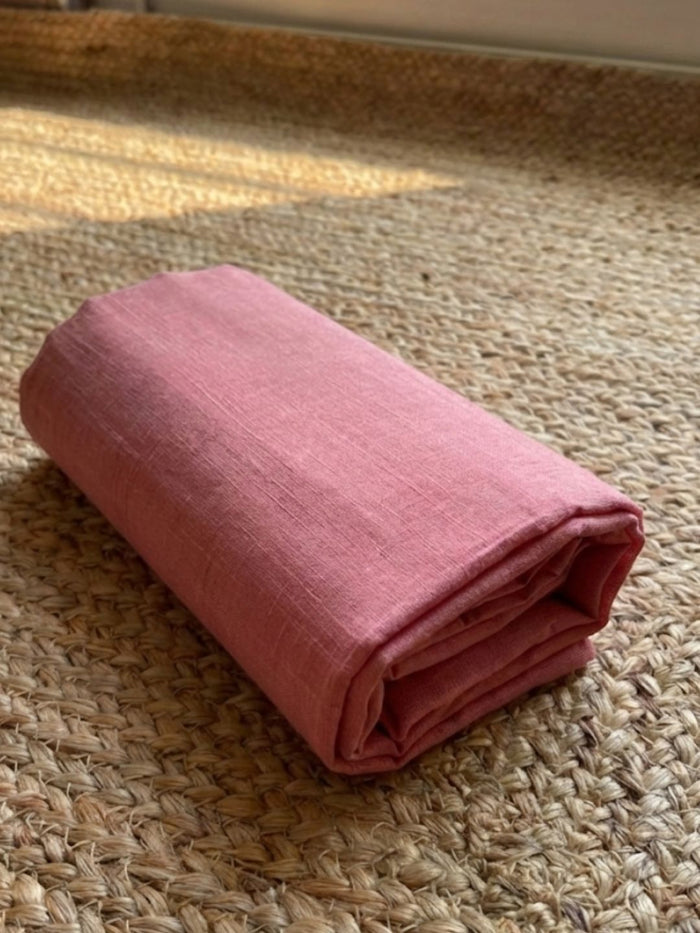 Indiehaat | Jamdani Cotton Suit Material Pink