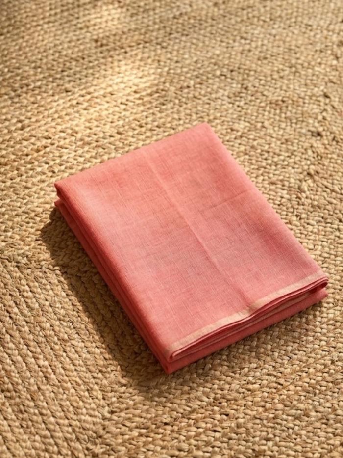 Indiehaat | Jamdani Cotton Suit Material Pink