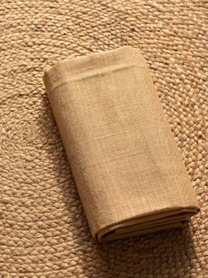 Indiehaat | Jamdani Cotton Suit Material Beige