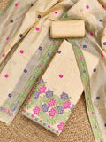 Indiehaat | Jamdani Cotton Suit Material White