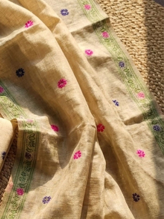 Indiehaat | Jamdani Cotton Suit Material White