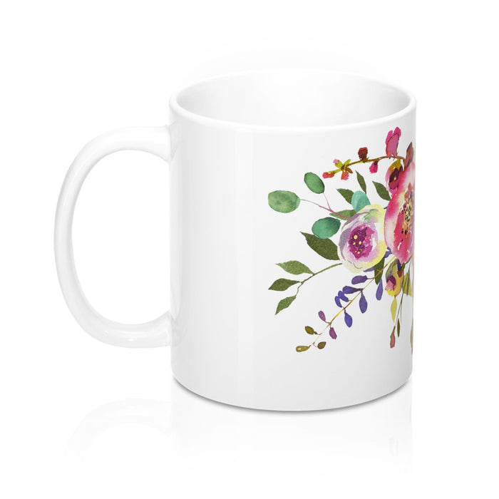Rose Spray Flower Coffee Mugs for Women