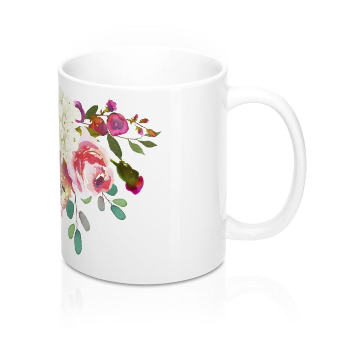 Rose Spray Flower Coffee Mugs for Women
