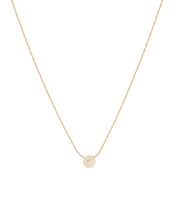 Round Pearl Pendant Necklace