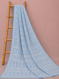 Indiehaat | Blue Georgette Chikankari Saree | Party Wear