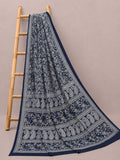 Indiehaat | Blue Georgette Chikankari Saree | Party Wear