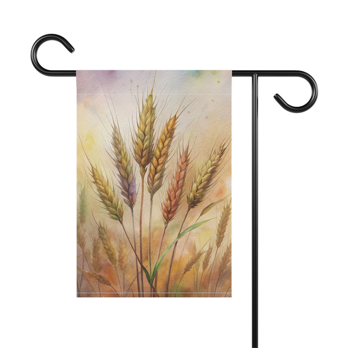 Rustic Wheat Field Garden Flag & Porch Banner Farmhouse Yard Decor Art