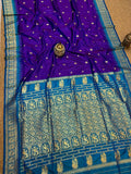 Indiehaat | Paithani Silk Handloom Saree Violet