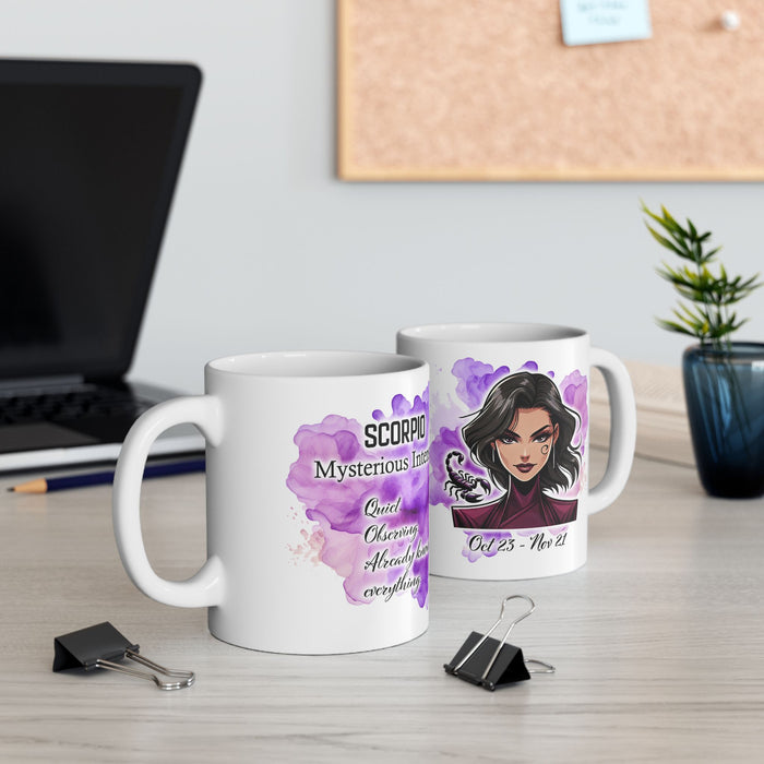 Scorpio Zodiac Mug Funny Astrology Coffee Cup, Scorpio Gift, Horoscope Birthday