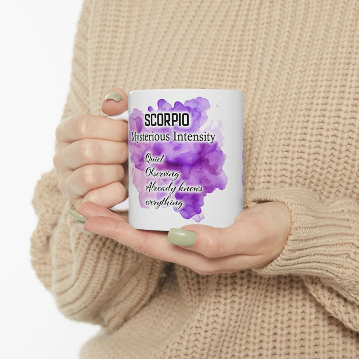 Scorpio Zodiac Mug Funny Astrology Coffee Cup, Scorpio Gift, Horoscope Birthday