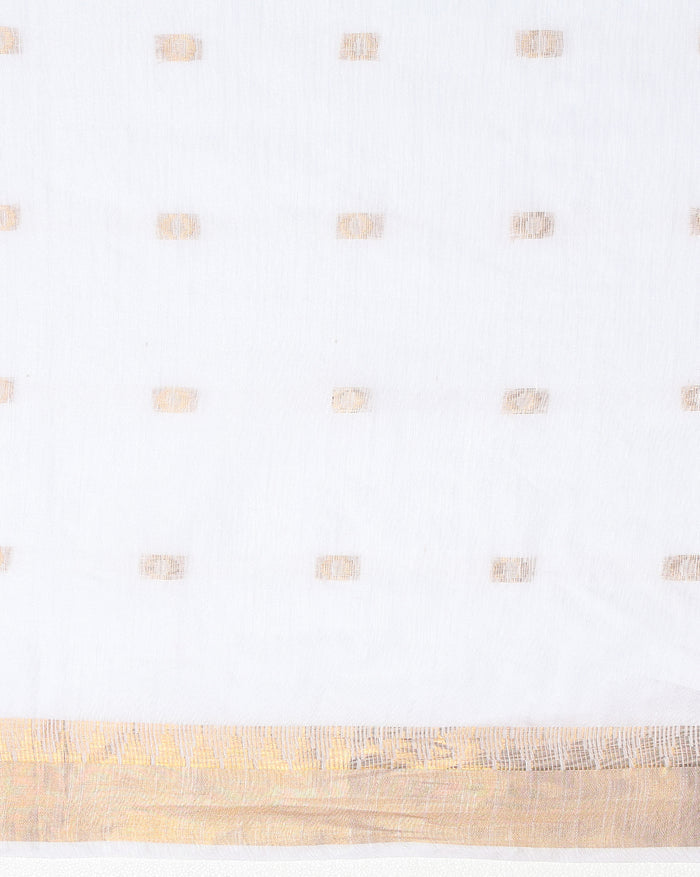 Shimmering Kota Silk Saree Golden Zari Work