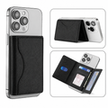 Slim Tri-Fold MagSafe Leather Wallet With Stand
