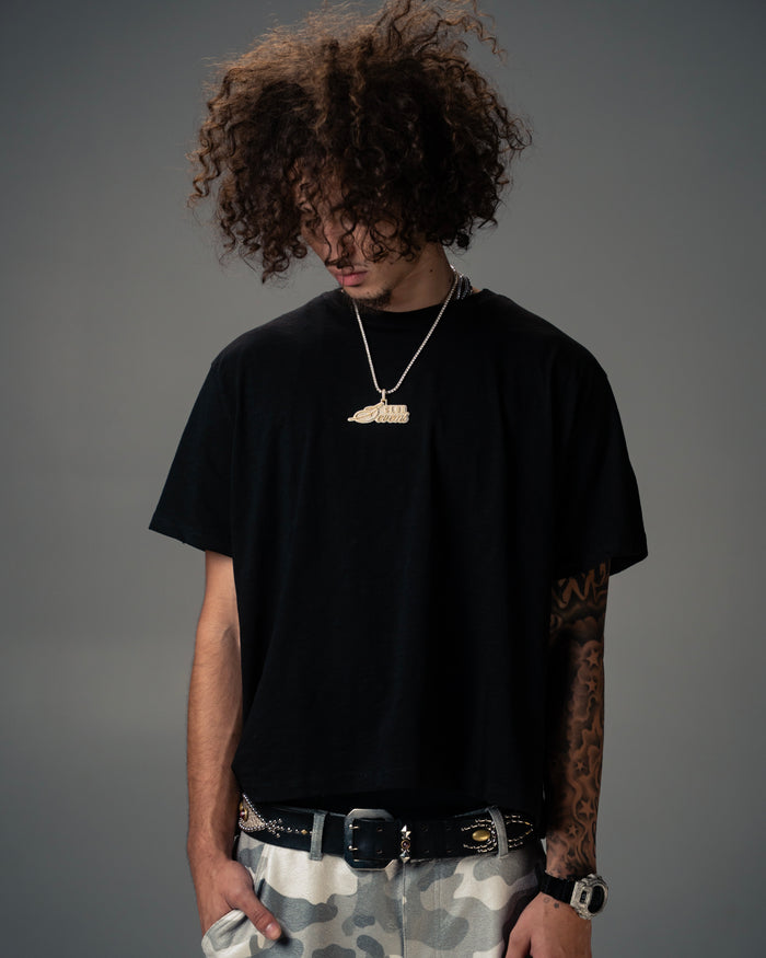 Slub Blank Black