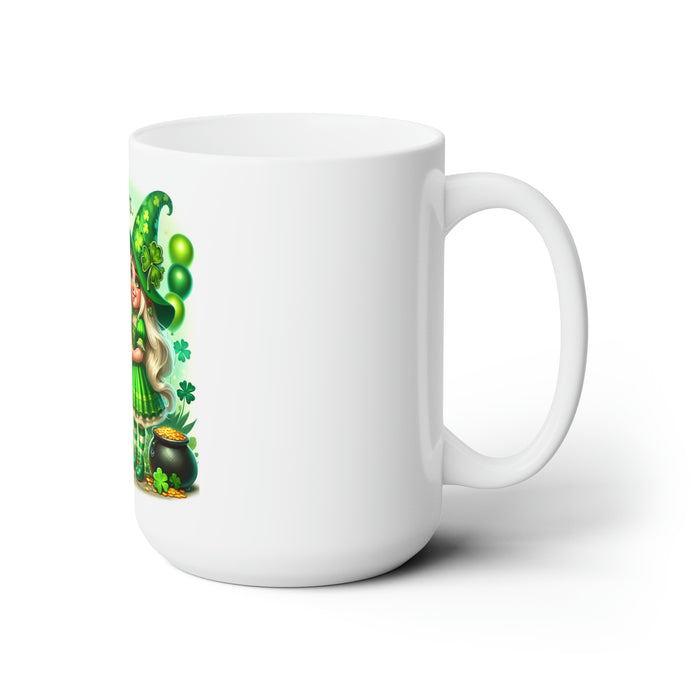 St. Patrick's Day Garden Gnome Ceramic Mug 15oz