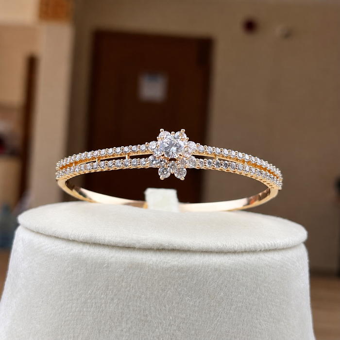 Starlight Crystal Cuff Bracelet