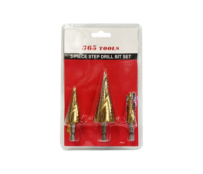 Step Drill Bit SET - 4 -12mm, 4-20mm & 4-32mm